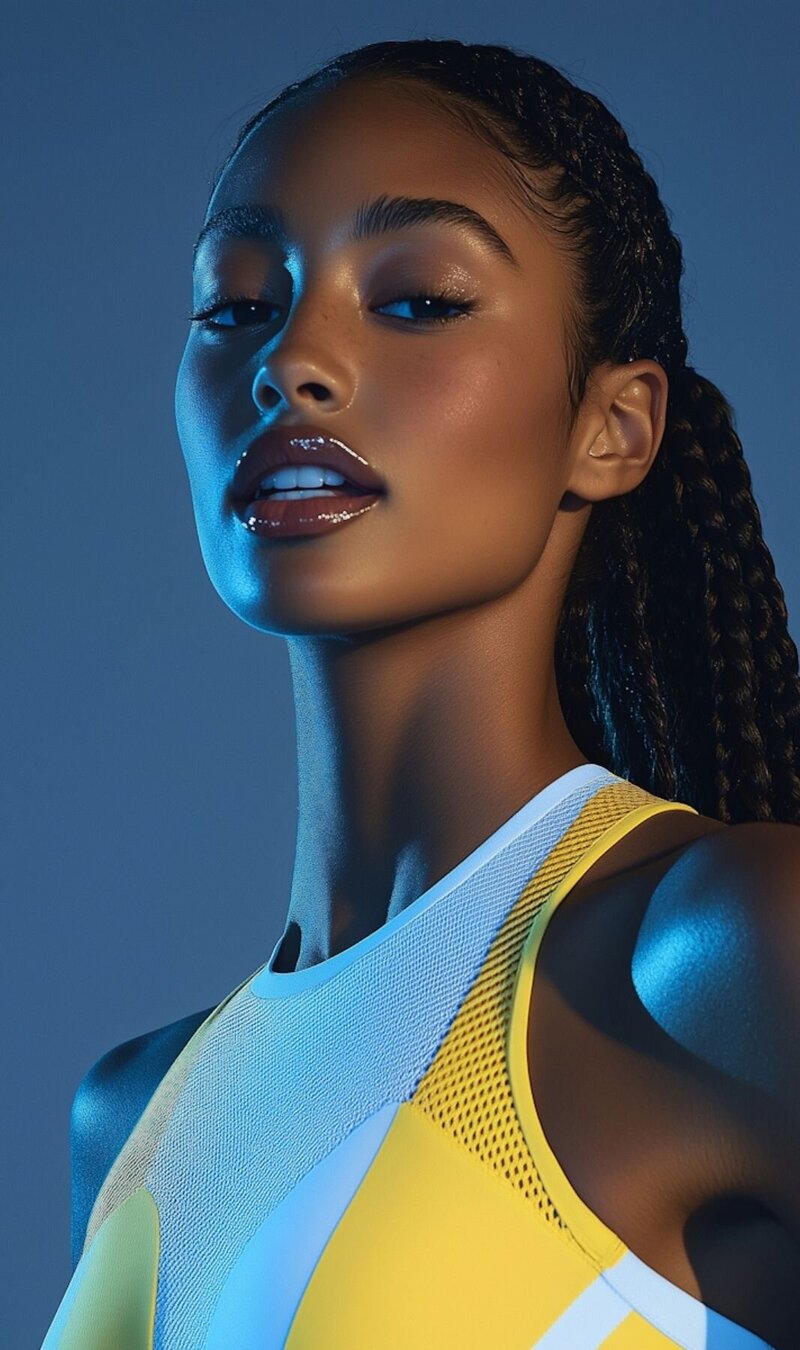 woman-profile-blue-background