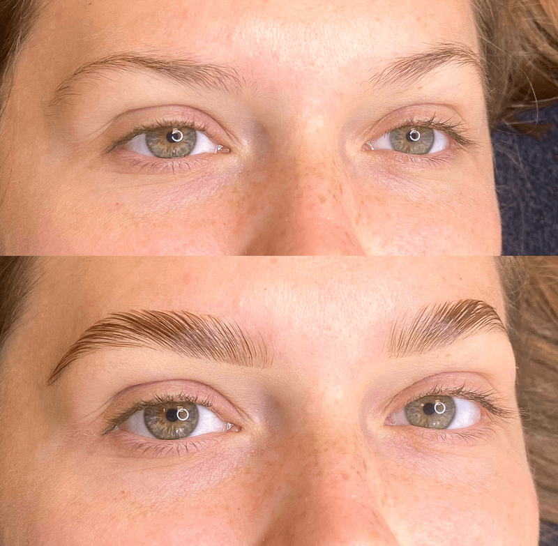 brow lamination, eyebrow wax, brow tint