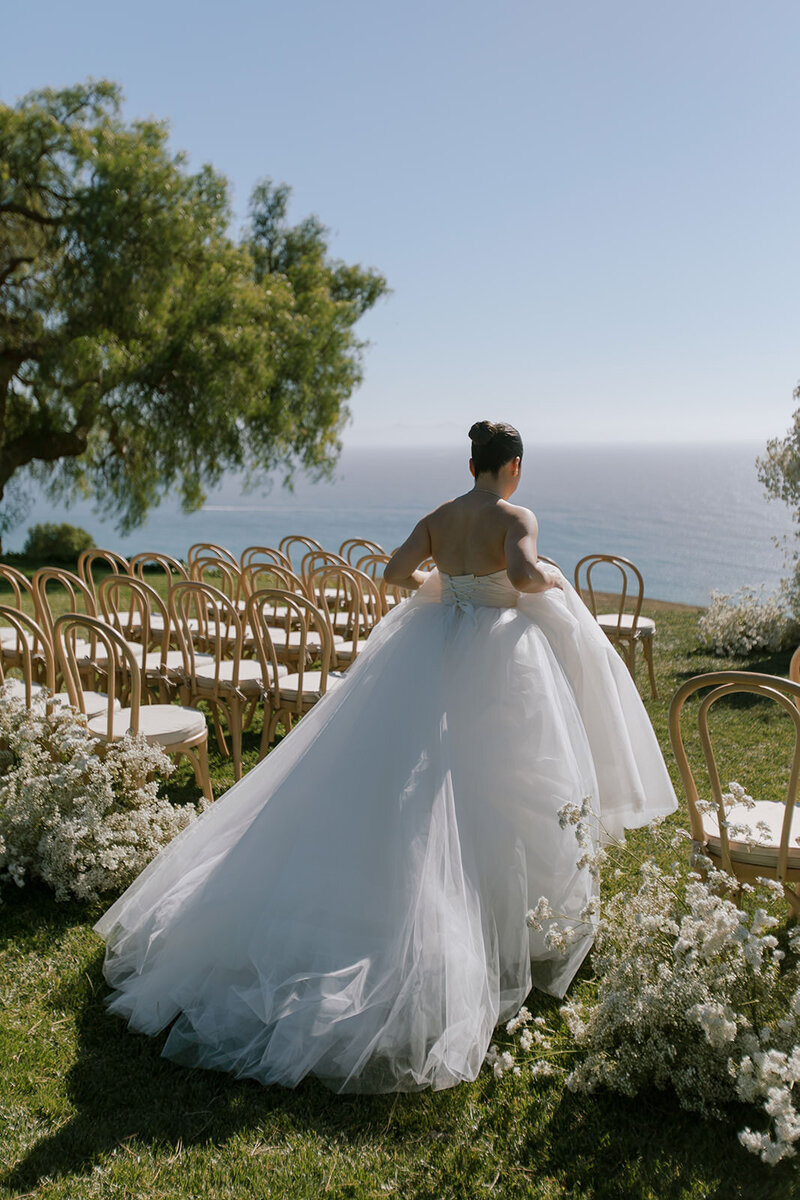 Ocean view wedding at Catalina View Gardens in Palos Verdes, California - 13