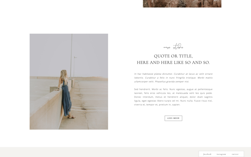 Showit theme for coaches and creatives - minimalistic, elegant & classy 05