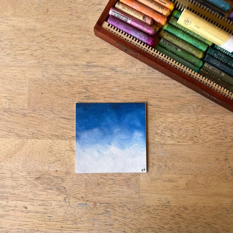 Blue Skies by Kristin Vanderlip print
