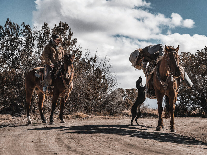 Two Cowboys On Their Horses, From The Lore Of The Range Collection