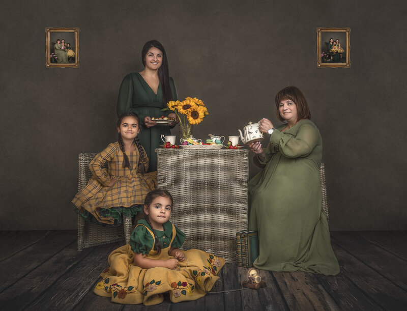  "A beautiful multigenerational portrait session featuring women of all ages, capturing the bonds of love and heritage across generations in Ottawa."
