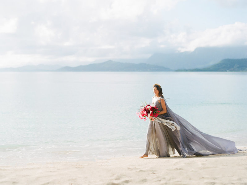 hawaiian wedding dress designers