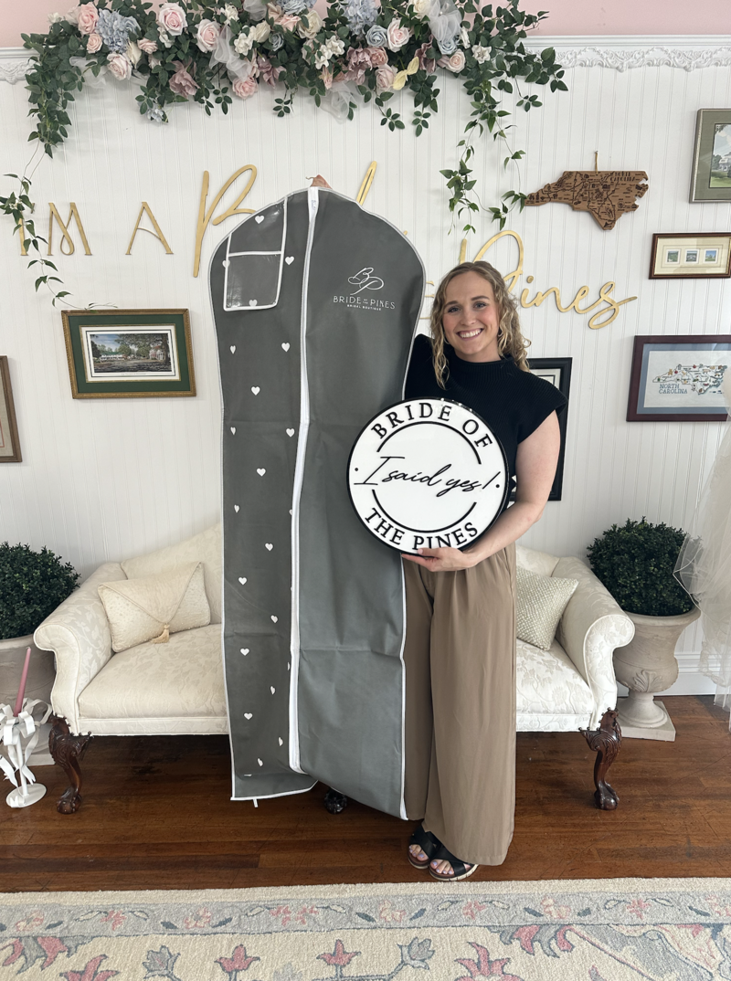 raleigh bride with wedding dress