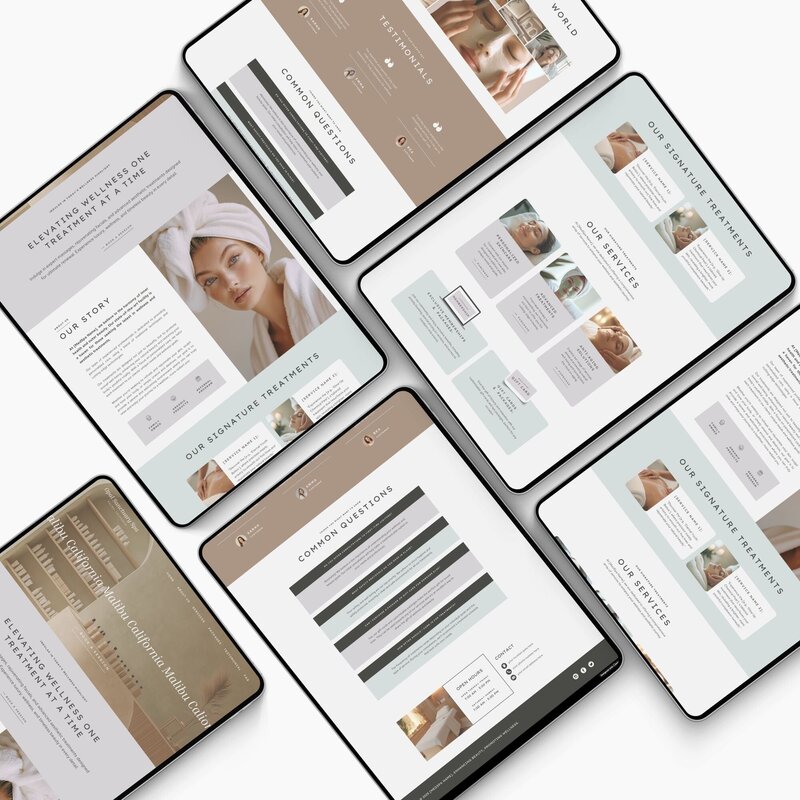 canva website template for luxury spa2