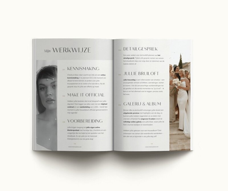 Canva brochure template Memory Lane 8