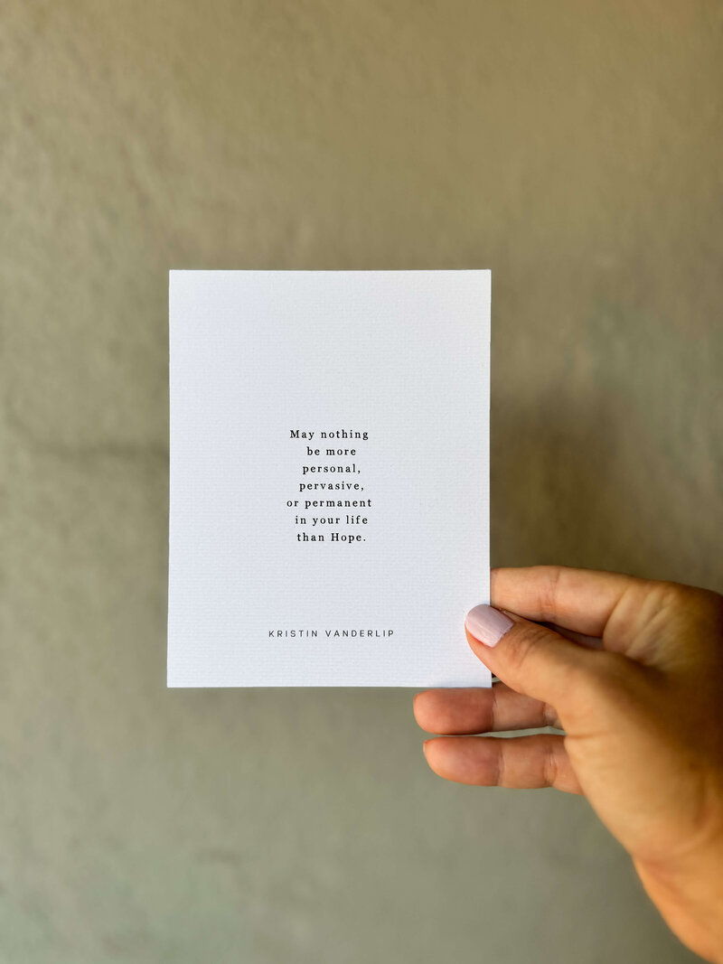 3Ps of Hope by Kristin Vanderlip