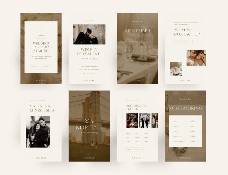 Bruiloft fotograaf Instagram templates Silk Skye 16