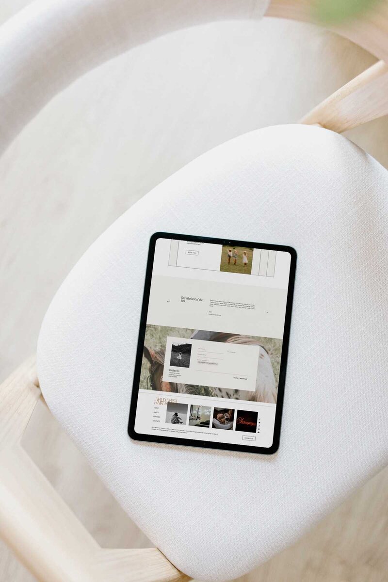 one of the best showit website templates for service providers by Flourish foundry