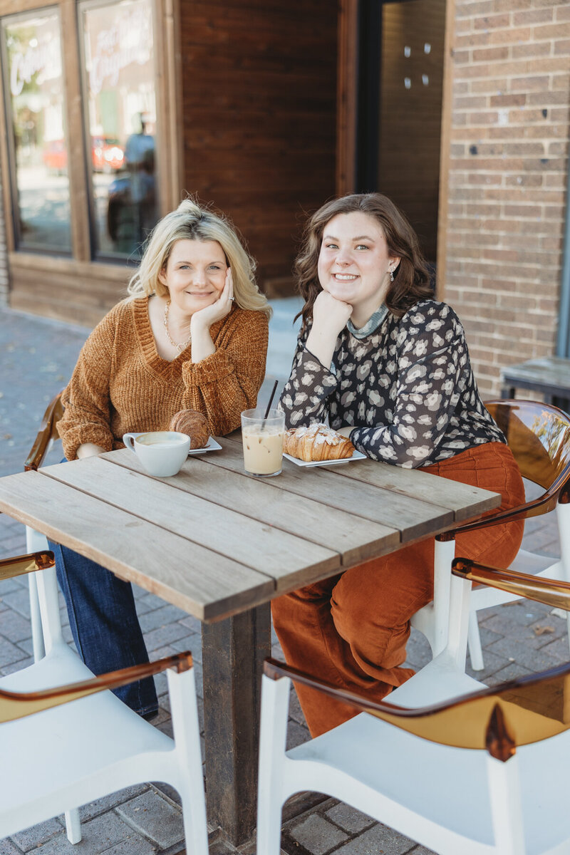 Brandy and Annie from Recovery You sitting at the table with smiles