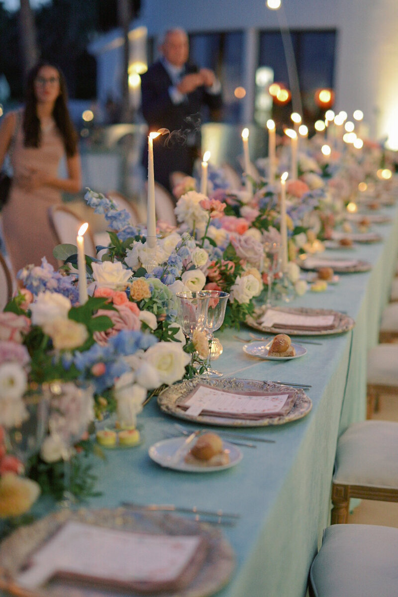 Candlelit wedding reception in Algarve, Portugal by Sofia Nascimento Studios