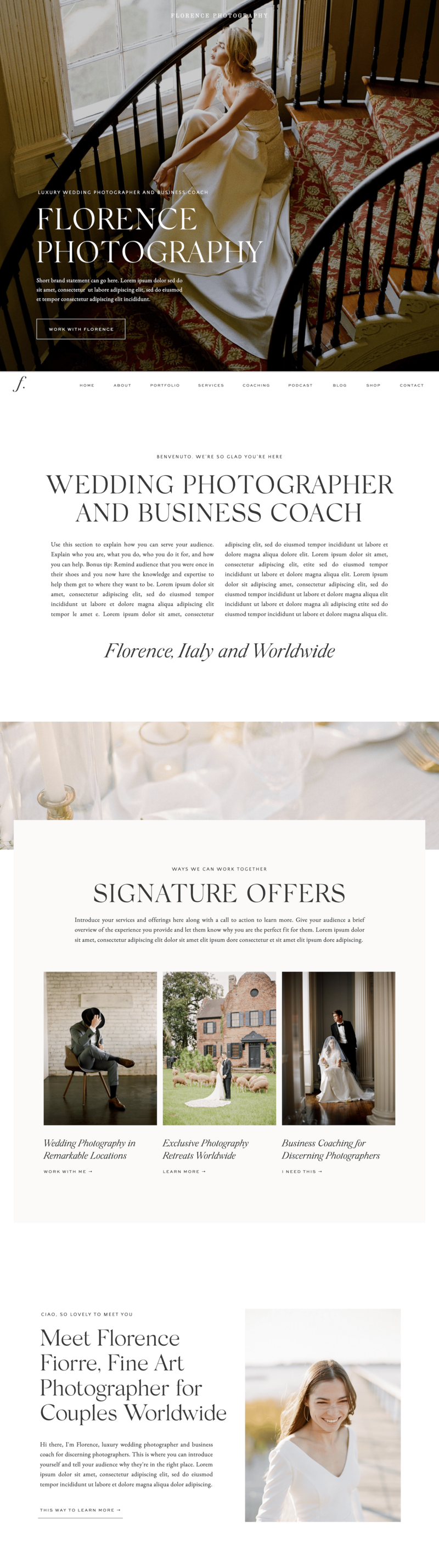 Website mockup.