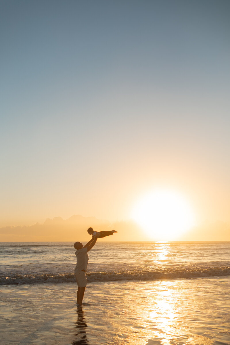 Sunrise family session by the Deans Photography