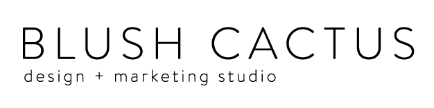 Blush Cacuts Logo - Black Left SM