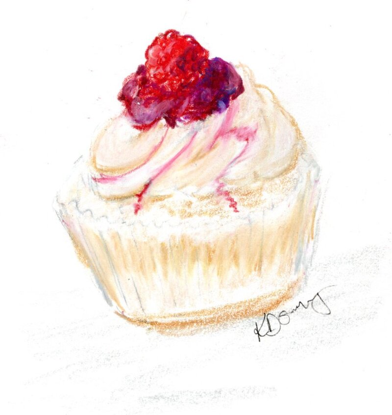 kd gregory fine art - cupcake