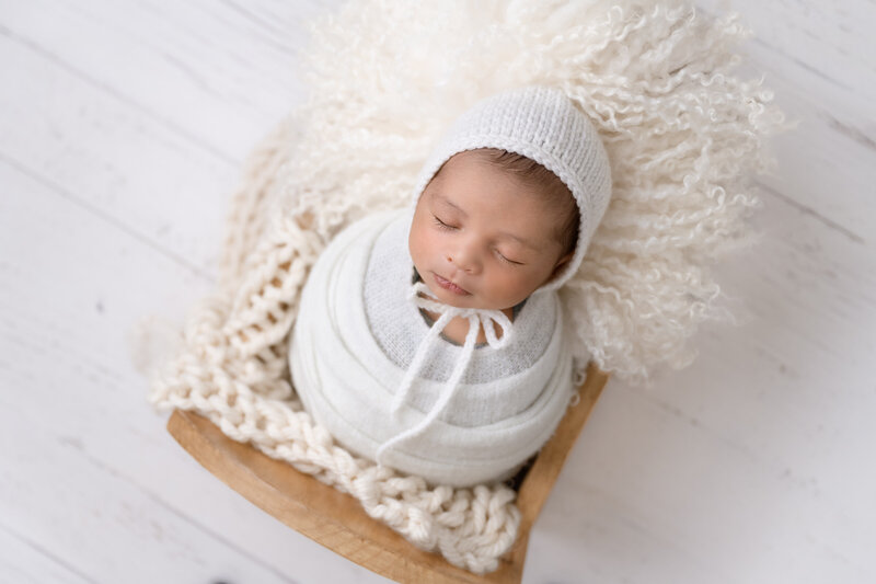 Edmonton Newborn Photography pure white backdrop