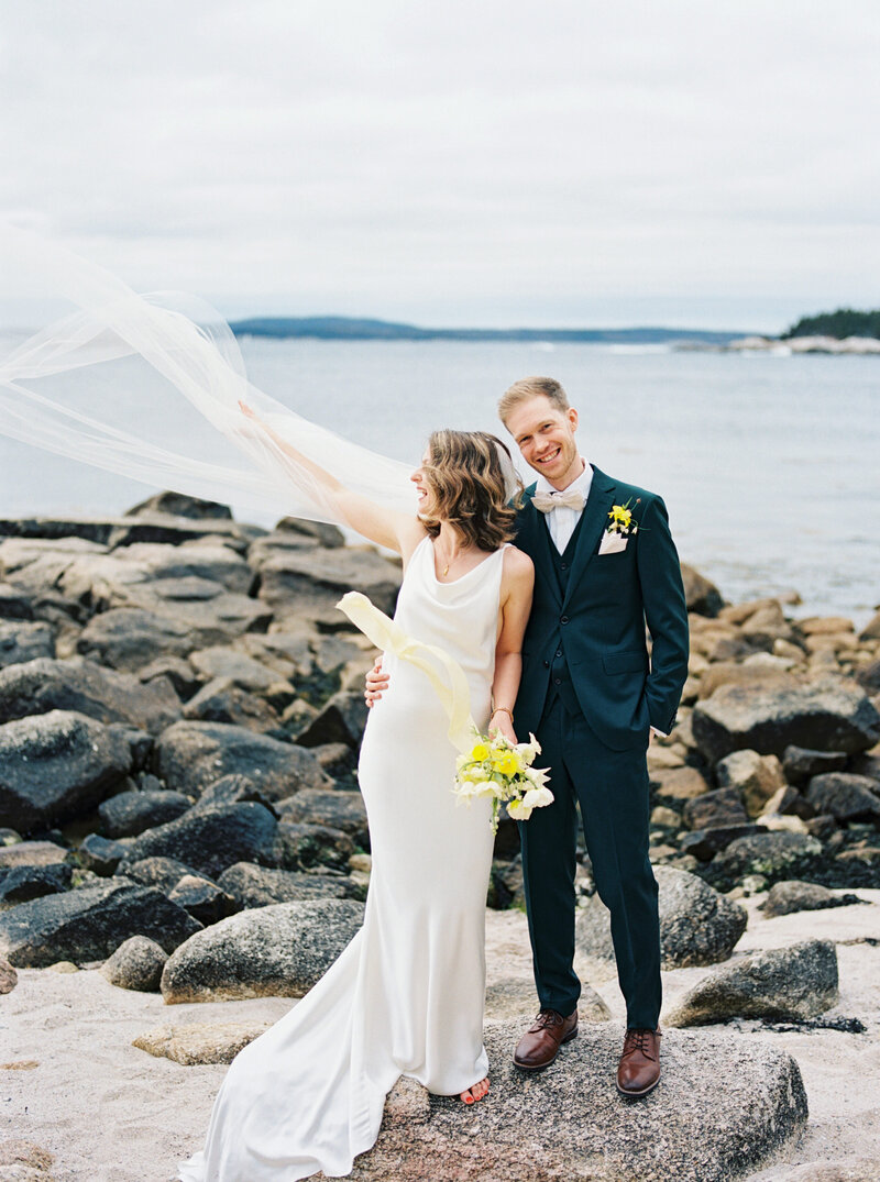 Outdoor wedding portraits at Nova scotia wedding