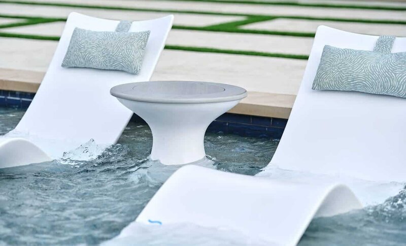 Chill out by the pool with our trendy in-pool lounge collection.