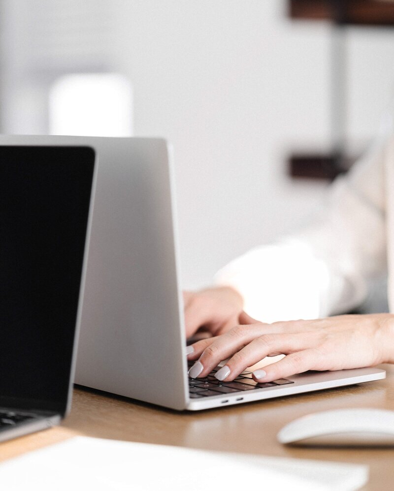 Two women in a meeting