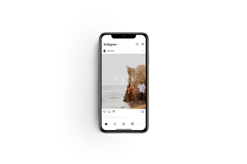 Boho Instagram post templates Golden Coast 2
