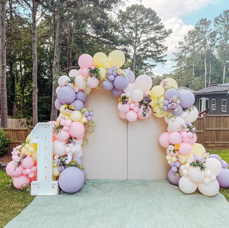barbie balloon installation
