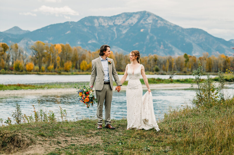 Staker Floral bride bridesmaids wedding Grand Teton Targhee Ski Resort