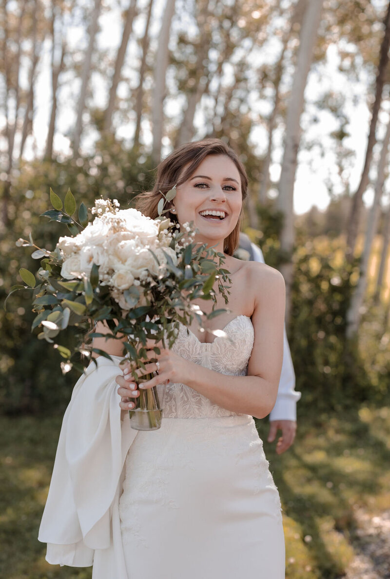 Bridal portraits at wedding
