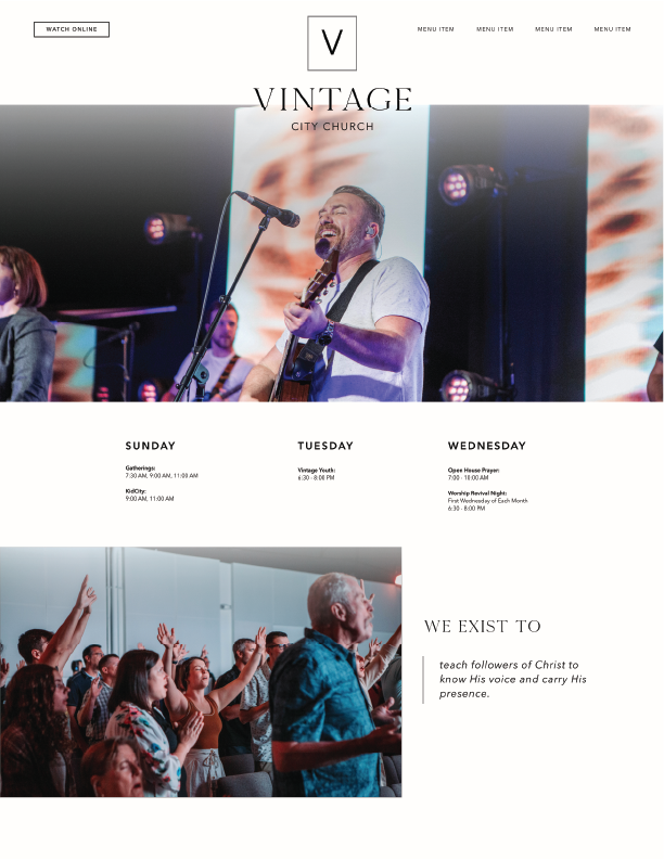 web design services in fort collins co vintage city church
