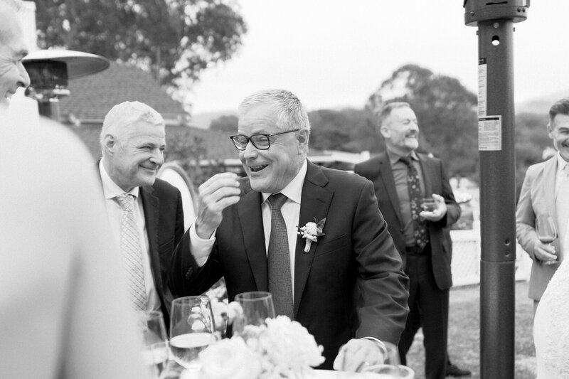 Father of the Groom at Wedding at the Mission Ranch Carmel