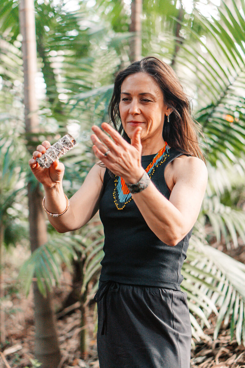 6- forest spiritual yoga photos Emma yogaroo Australia