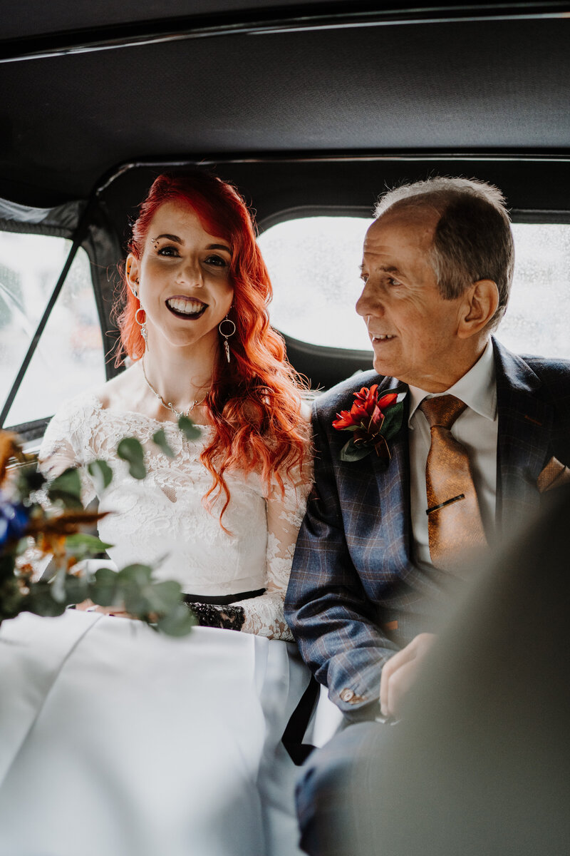 Newly weds share a laugh as man and wife
