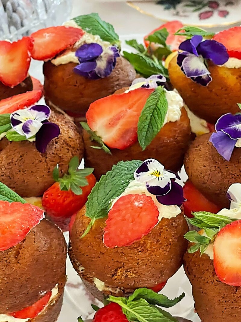 Fresh desserts made with local ingredients