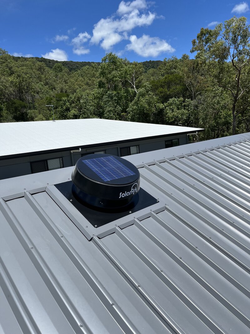 Solar Ark Roof Vent installed