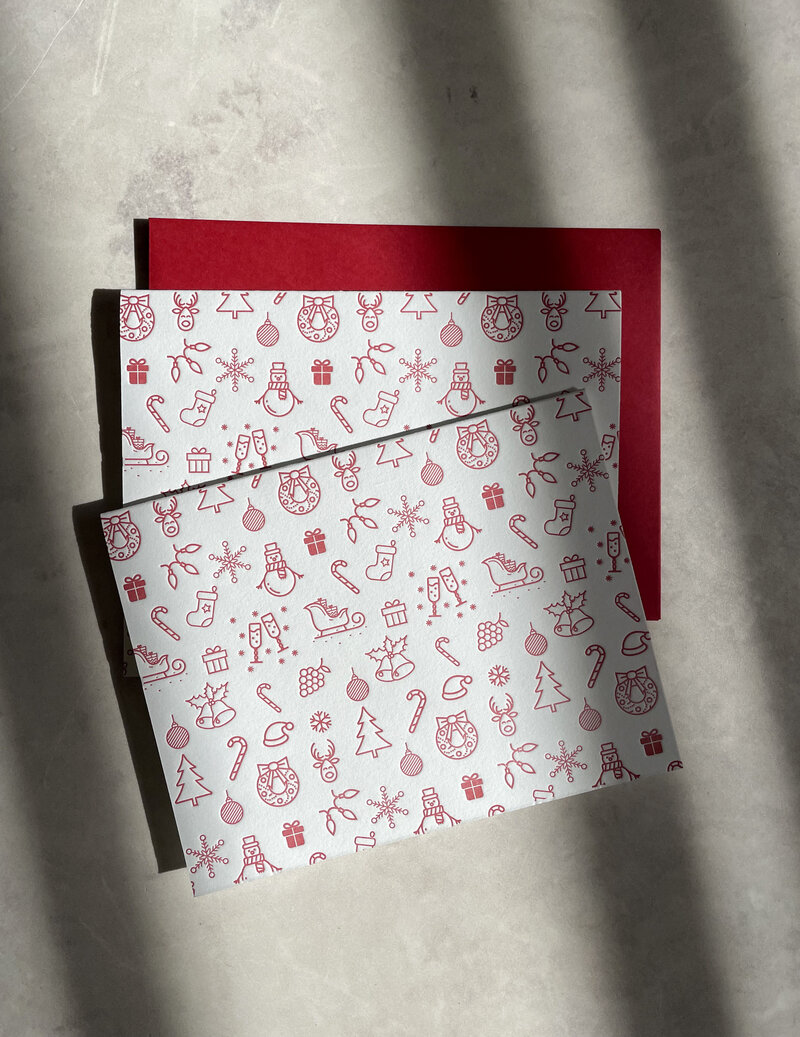 red_letterpress_pattern_christmas_card_bodega_press
