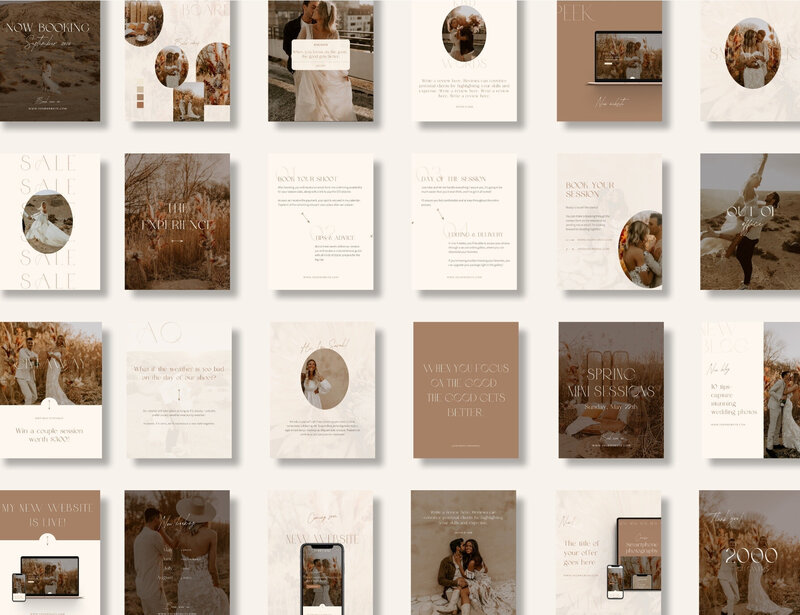 Boho Instagram templates for photographers Honey Seed 13