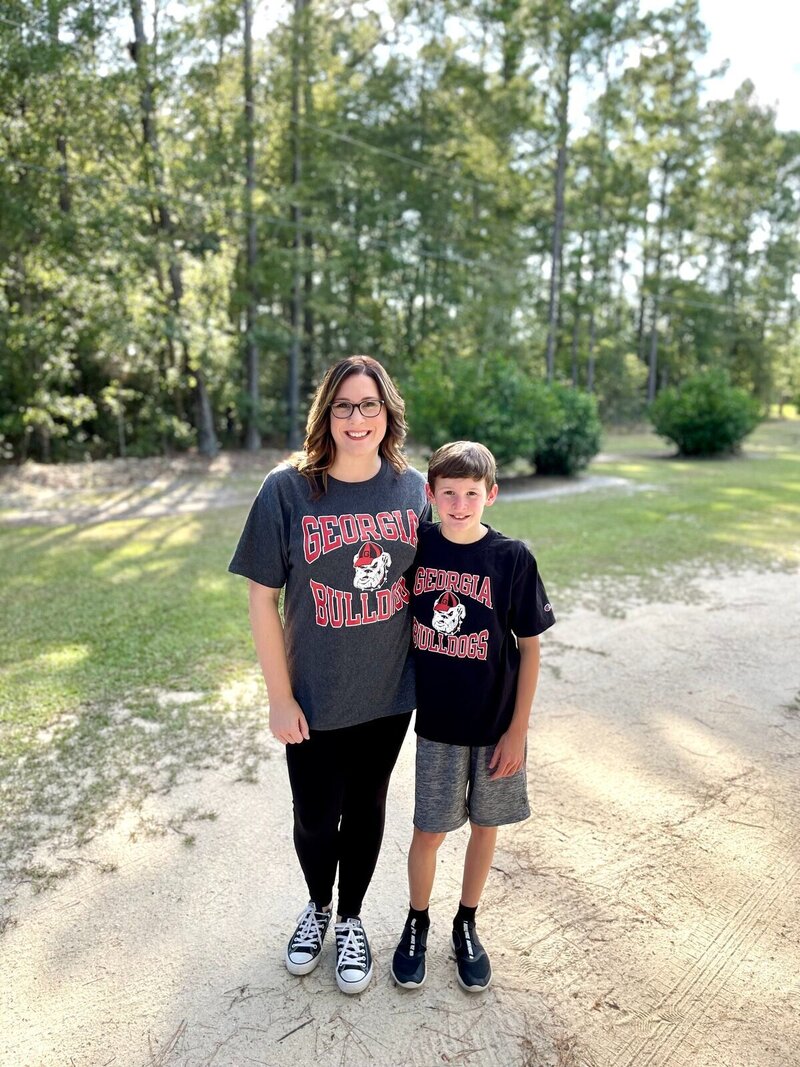 Savannah photographer with son