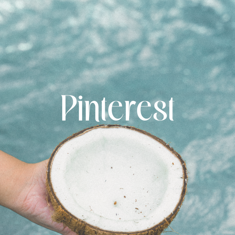 Coconut over water