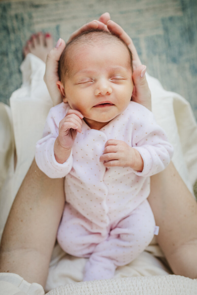 cozy lifestyle newborn session in-home beverly