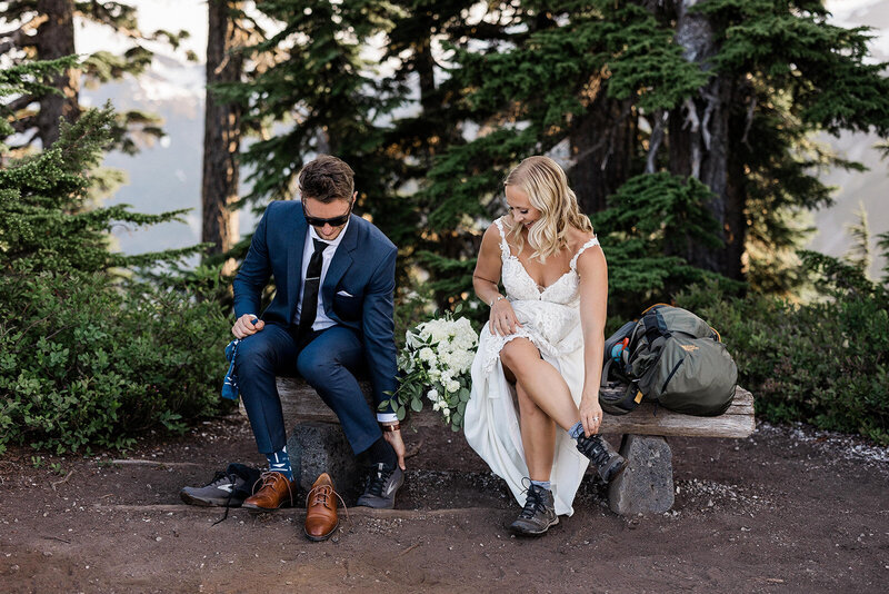Mount Rainier National Park Hiking Elopement