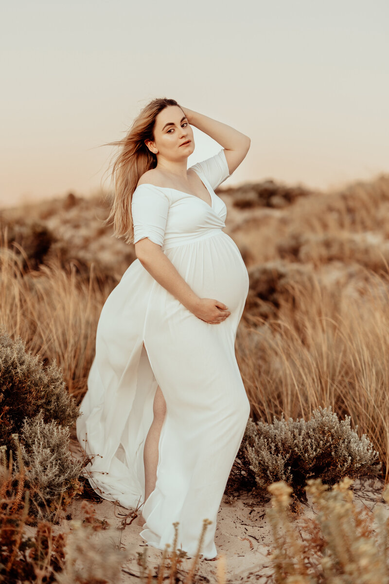 Maternity in white