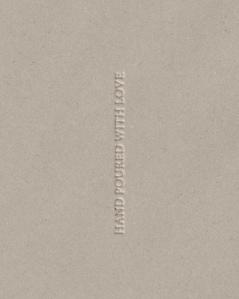 Elegant candle company branding package with minimal designs and earthy, boho-style visuals.