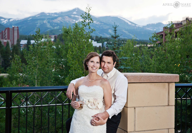 Breckenridge Colorado Ballroom Wedding Venue with outdoor patio with mountain views at Street Station