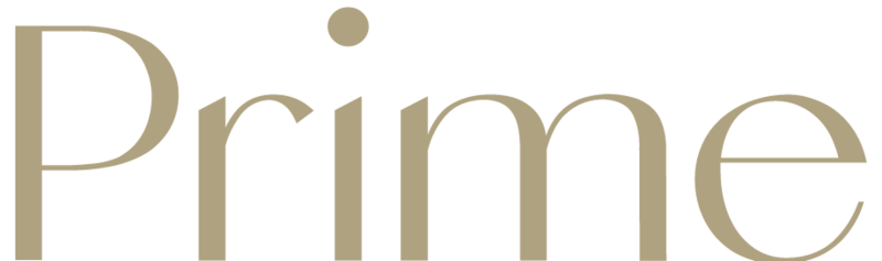 Prime Wellness logo displayed in website footer.
