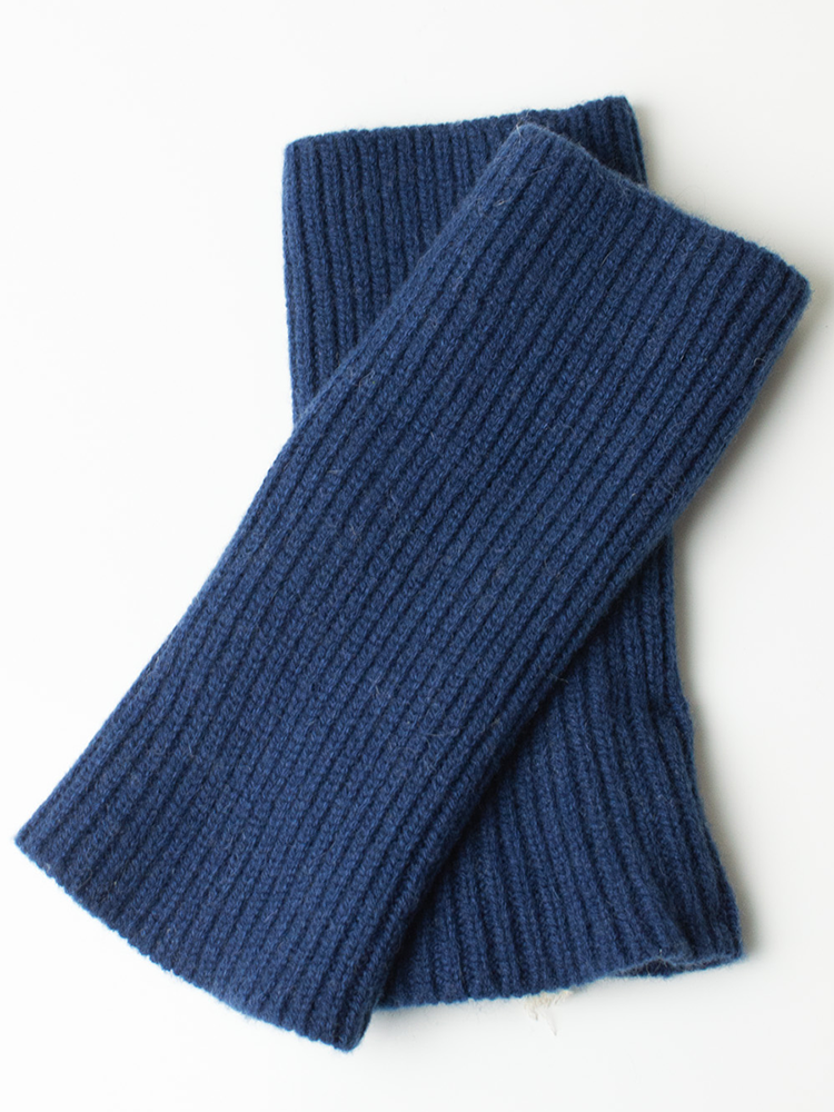 Seattle Mitts Cashmere Navy flat