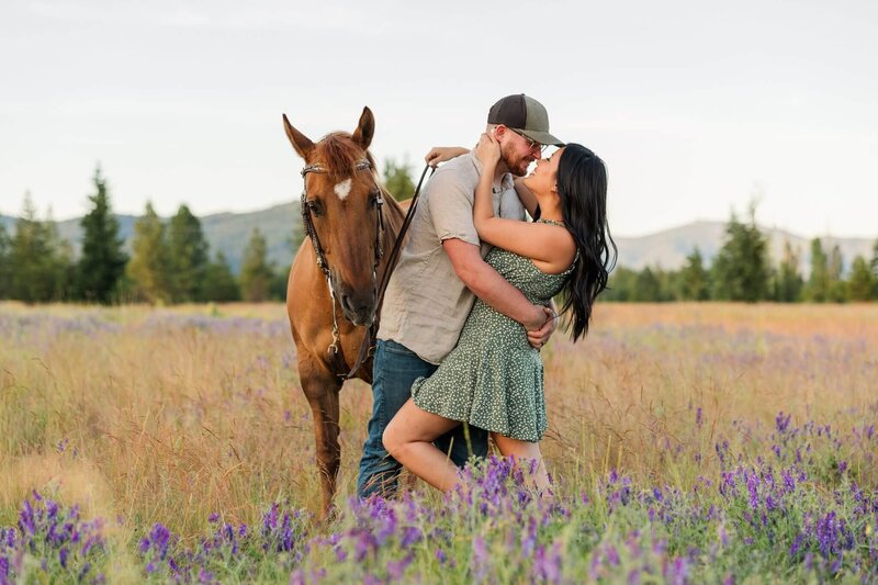 Couple Session in Farragut Park Athol Idaho