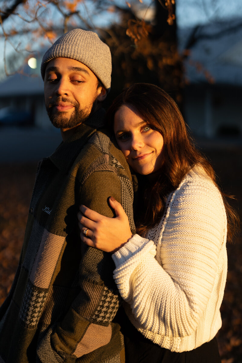 couple together at sunset