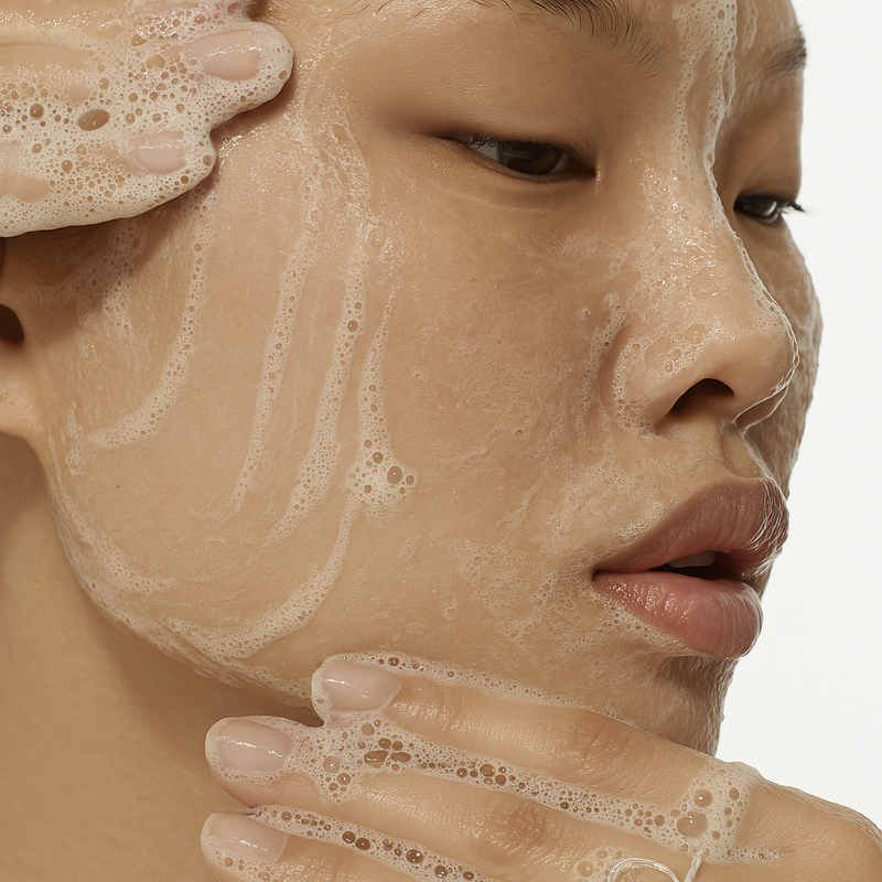 Close-up image of glowing, healthy skin to represent natural beauty and effective facial treatments.