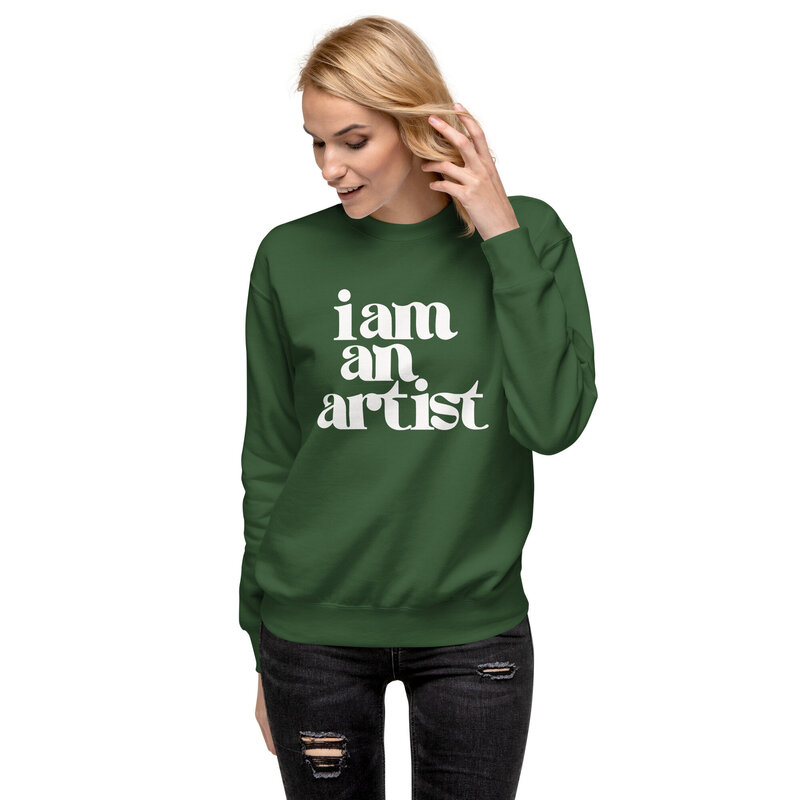 unisex-premium-sweatshirt-forest-green-front-64c39436e0e96