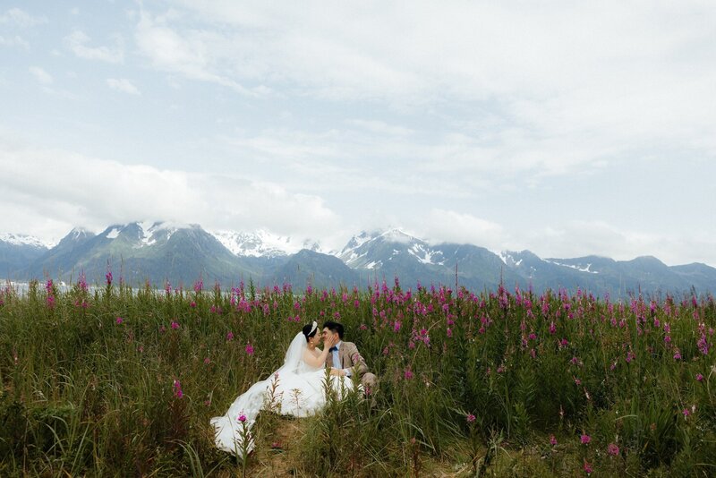 Intimate adventure elopement in Seward, Alaska